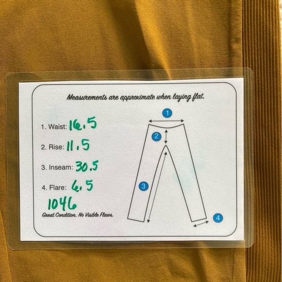 Athleta Brooklyn Ankle Pant Brass Yellow Athletic Lightweight (Size 12 Tall) - Picture 13 of 13